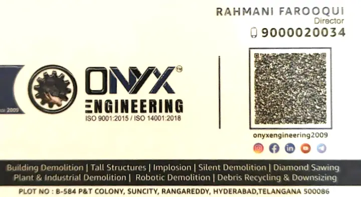 Onyx Engineering in Rangareddy