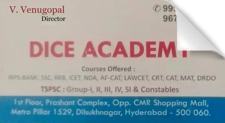 Dice Academy in Dilsukhnagar