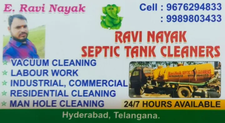 Ravi Nayak Septic Tank Cleaners in LB Nagar