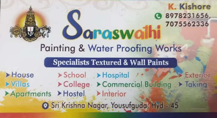 Saraswathi Painting Works in Yousufguda, Hyderabad