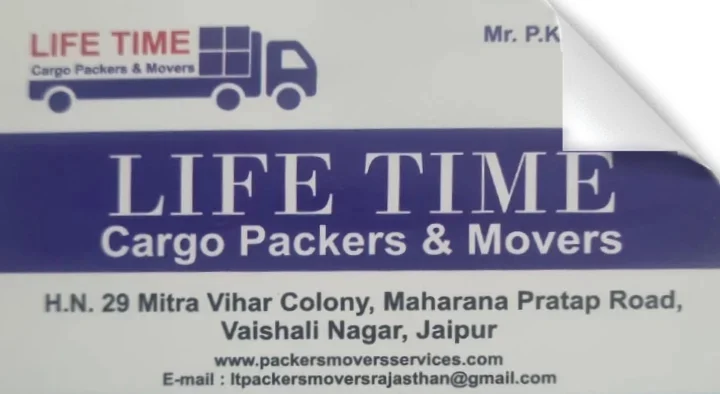Life Time Cargo Packers and Movers in Vaishali Nagar