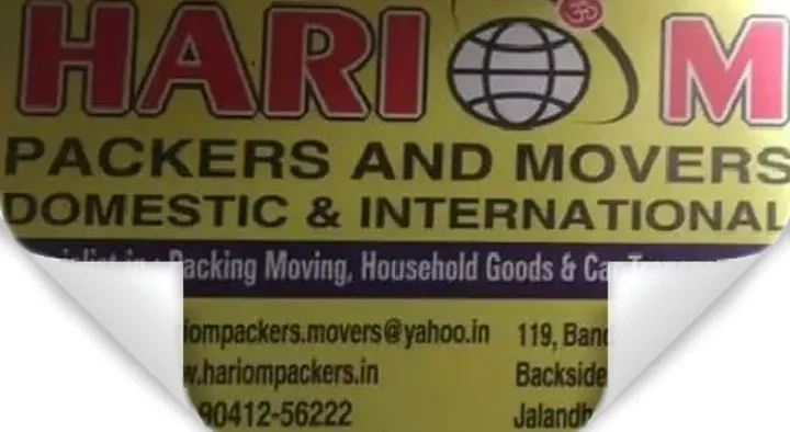 Hariom Packers And Movers near Banda Bahadur  Nagar in Jalandhar