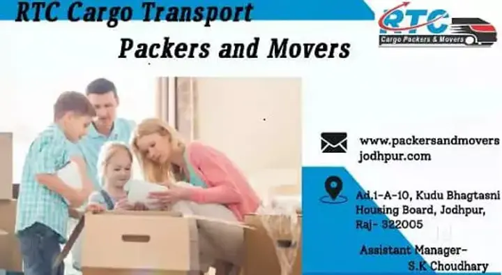 RTC Cargo Transport Packers Movers in Kudu Bhagtasni Housing Board
