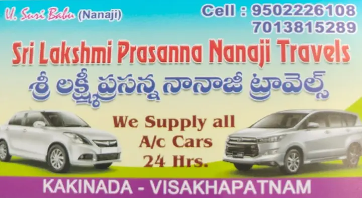 Sri Lakshmi Prasanna Nanaji Travels in Madhura Nagar, Kakinada