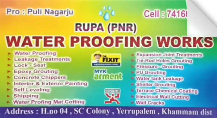 Roopa (PNR) Waterproofing Works in Yerrupalem