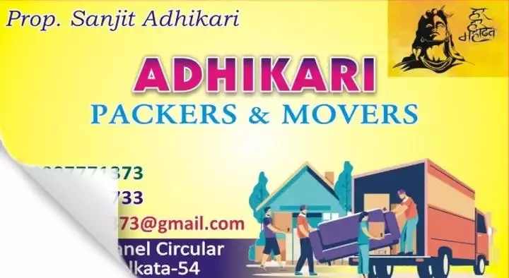 Adhikari Packers and Movers in Cannel Circular Road