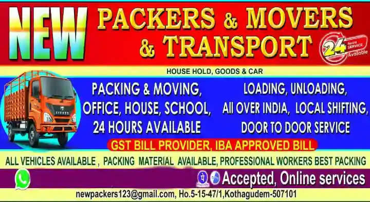New Packers and Movers and Transport in Main Road