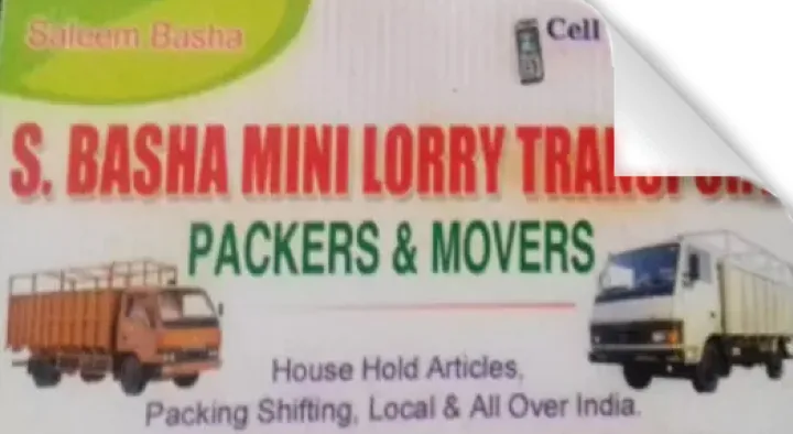 S Basha Packers and Movers in Line Masjid