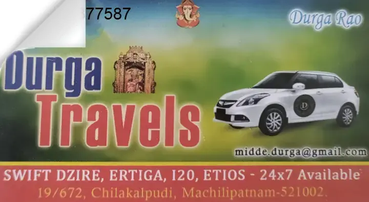 Durga Car Travels in Chilakalapudi