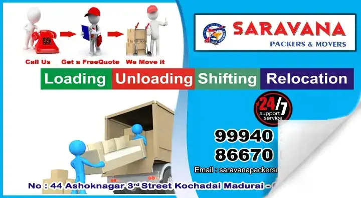 Saravana Packers and Movers in Kochadai