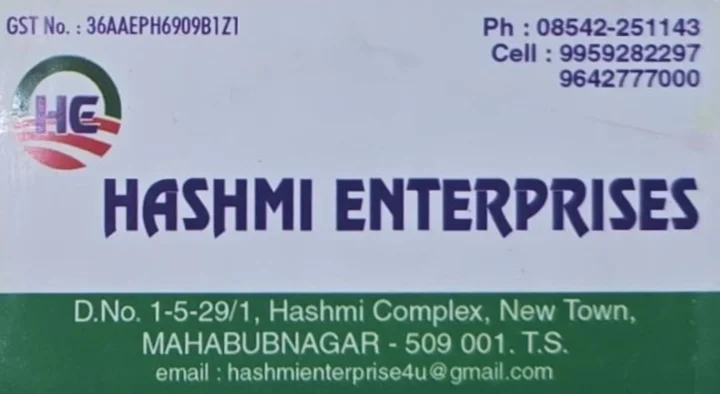Hashmi Enterprises in New Town, Mahabubnagar