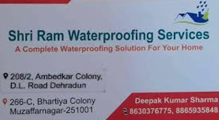 Shri Ram Waterproofing Services in Bhartiya Colony 