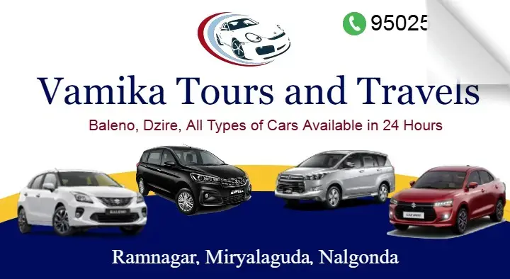 Vamika Tours and Travels in Miryalaguda, Nalgonda