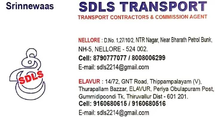 Sri Durga Lorry Services (SDLS) Transport in NTR Nagar