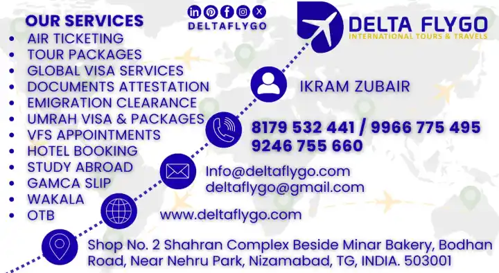 Delta Flygo Tours and Travels in Barkatpura