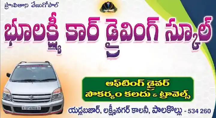 Bhoolakshmi Car Driving Schools in Lakshmi Nagar Colony