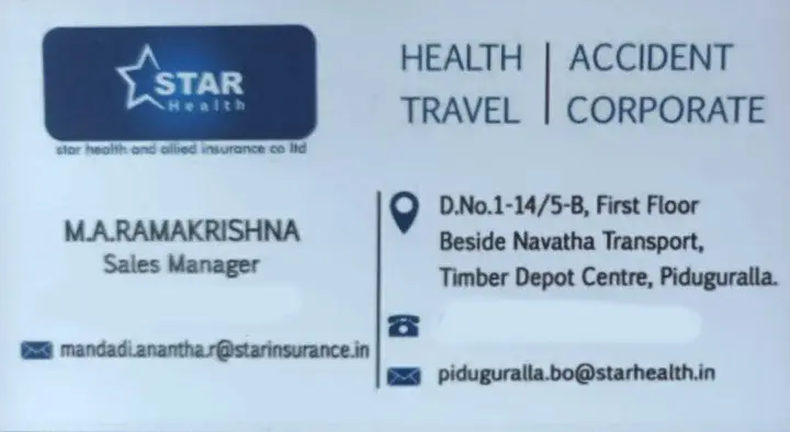 Star Health and Allied Insurance Co Ltd in Sattenapalle