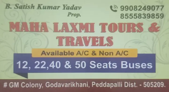 Maha Laxmi Tours and Travels in GodavariKhani