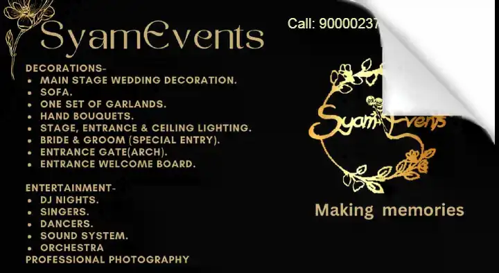 Syam Events (Making Memories) in Lalacheruvu