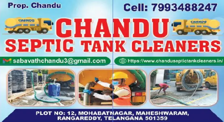 Chandu Septic Tank Cleaners in Maheshwaram