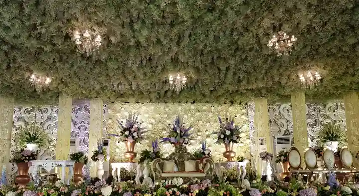 Blue Flower Decorations in Manasa Nagar