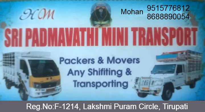 Padmavathi Packers and Movers in Tiruchanoor, Tirupati