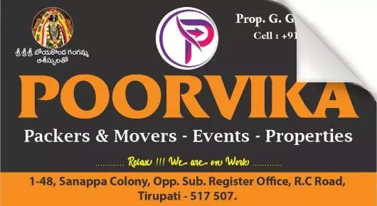 Poorvika Packers And Movers in RC Road