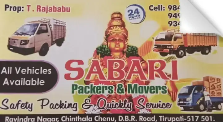 Sabari Packers and Movers in Ravindra Nagar