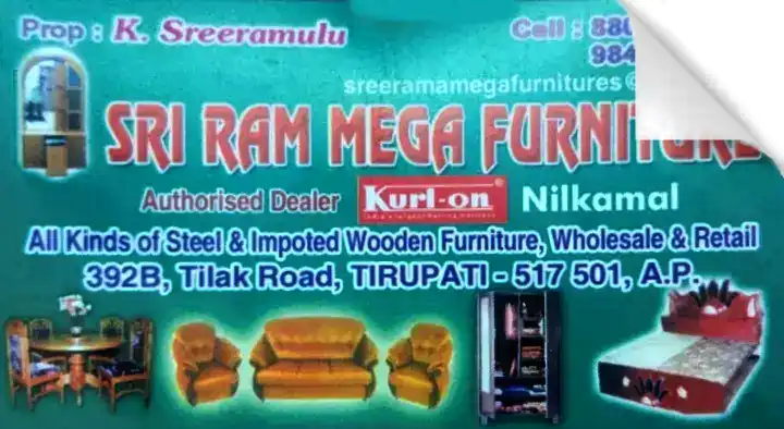 Sri Ram Mega Furniture in Tilak Road