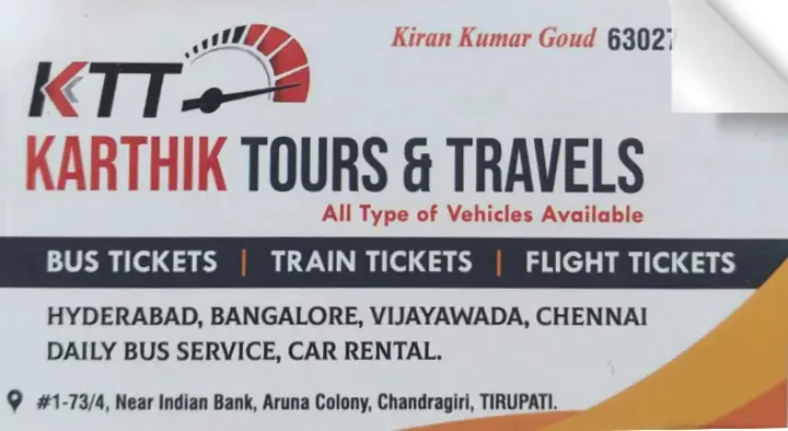 Karthik Tours and Travels in Chandragiri