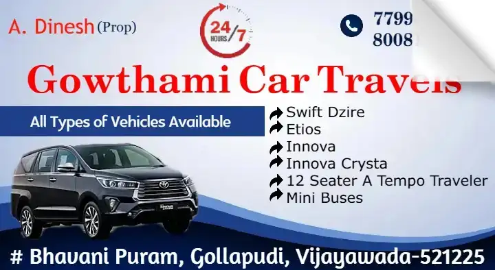 Gowthami Car Travels in Gollapudi, Vijayawada