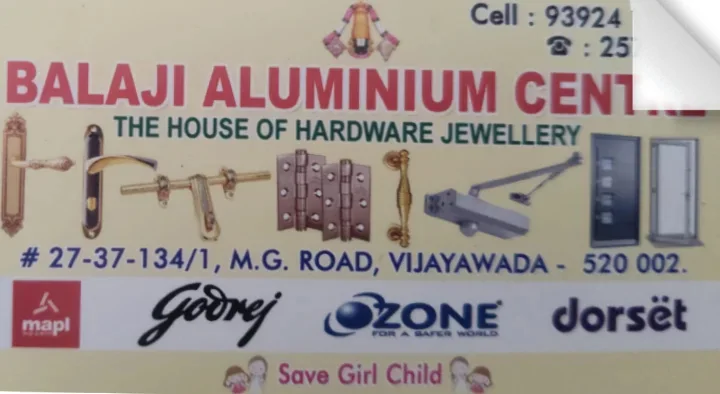 Balaji Aluminium Centre in MG Road