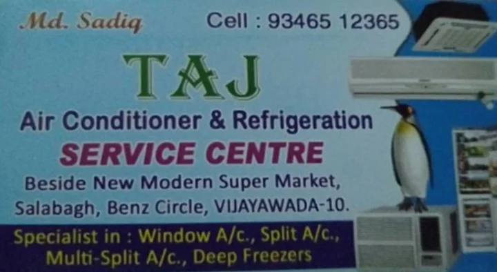 Taj Air Conditioner Service Center near Benz Circle in Vijayawada