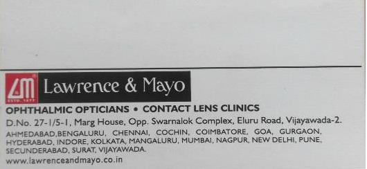 Lawrence Mayo in Eluru Road, Vijayawada