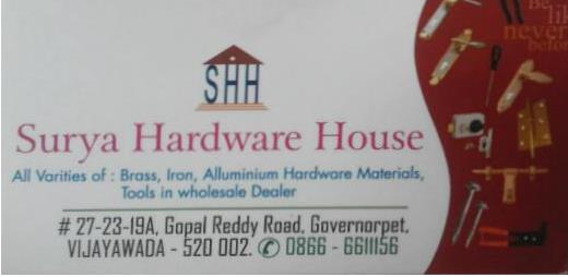 Surya Hardware House near Governorpet in vijayawada