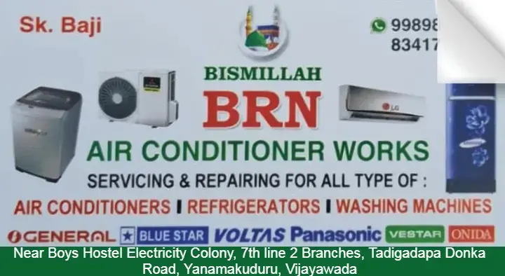 BRN Air Conditioner Works in Yanamalakuduru