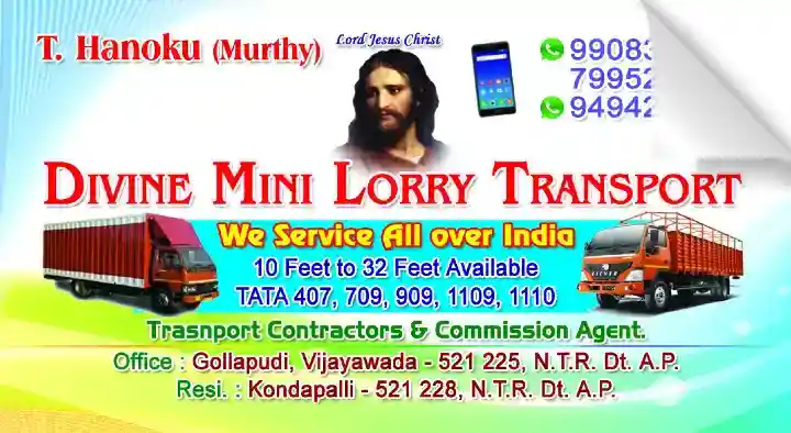 Divine Mini Lorry Transport in Gollapudi