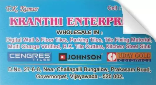 Kranthi Enterprises near Governorpet in Vijayawada