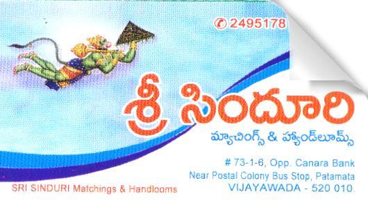 Sri Sinduri matchings handlooms in Patamata