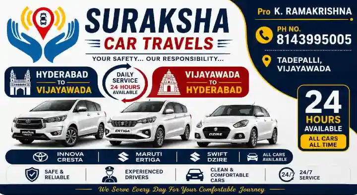Suraksha Car Travels in Tadepalli