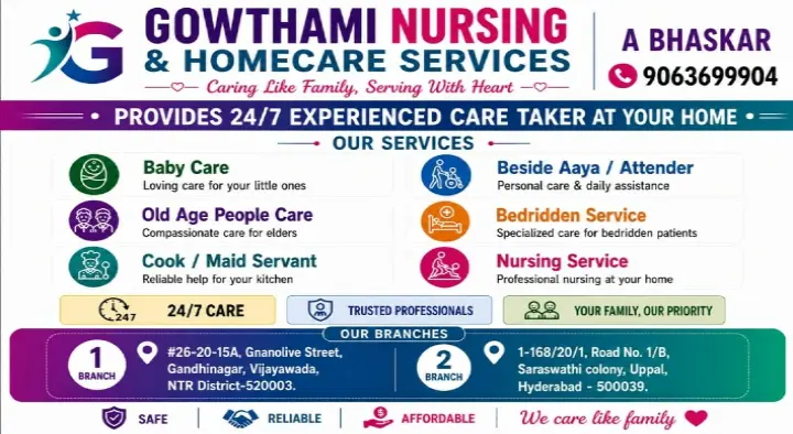 Gowthami Nursing Home Care Service in Gandhi Nagar