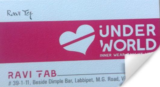 under World in M.G.Road, Vijayawada