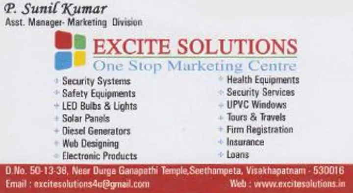 Excite Solutions near Seethammapeta in Visakhapatnam