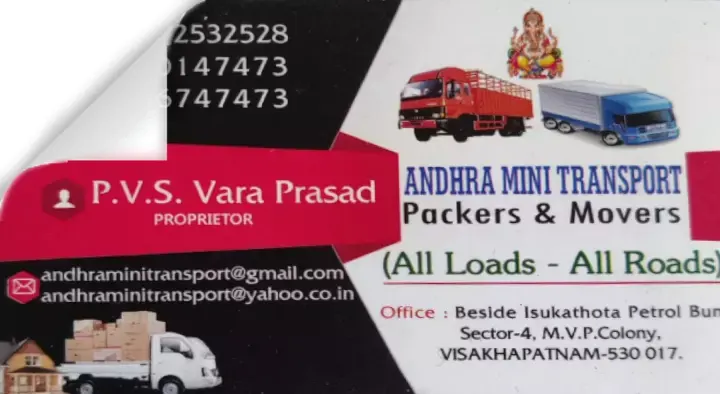 Andhra Mini Transport in Isukathota