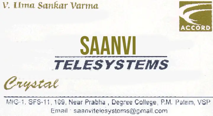 SAANVI Telesystems in PM Palem