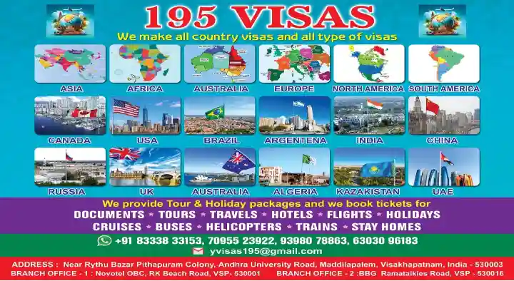 195 Visas in Maddilapalem
