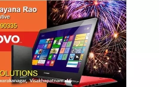 Saga Solutions Lenovo Exclusive Store near Dwarakanagar in Visakhapatnam