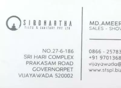 Siddhartha Tiles and Sanitary PVT LTD near Governorpet in Visakhapatnam