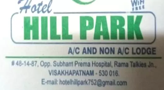 Hotel Hill Park near  Rama Talkies Junction in Visakhapatnam