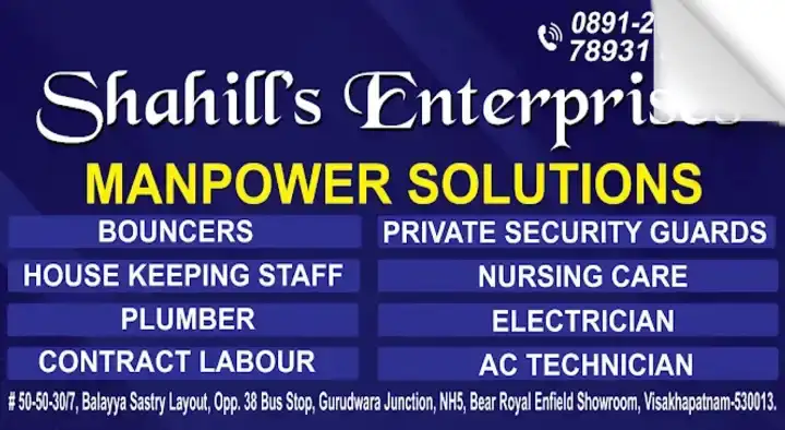 Shahills Enterprises Manpower Solutions in Seethammadhara
